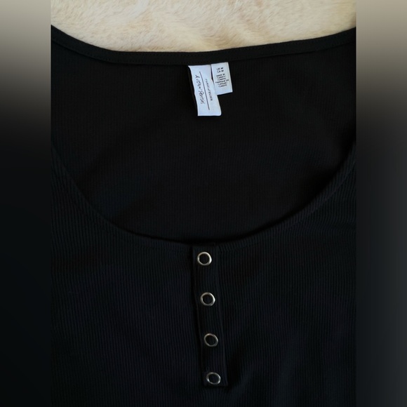 & OTHER STORIES BLACK LONG SLEEVE BODYSUIT M - Picture 2 of 2